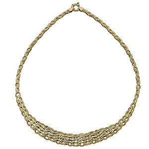 9ct Yellow Gold Graduated Necklace