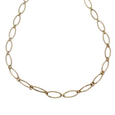 9ct Gold Oval Link Collar Necklace