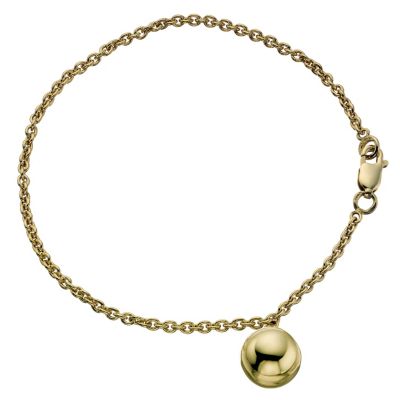 9ct Yellow Gold Ball Charm Bracelet