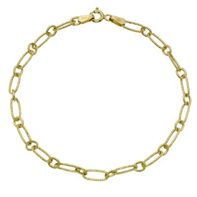 Unbranded 9ct Yellow Gold Diamond Cut Belcher Bracelet