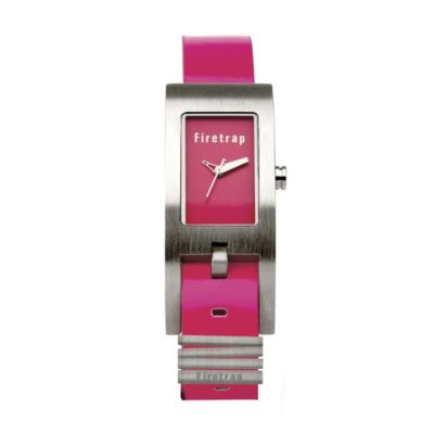 Firetrap Ladies' Pink Dial Pink Leather Strap Watch - Product number 8462615