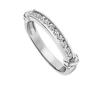 9ct White Gold Third Carat Diamond Eternity Ring