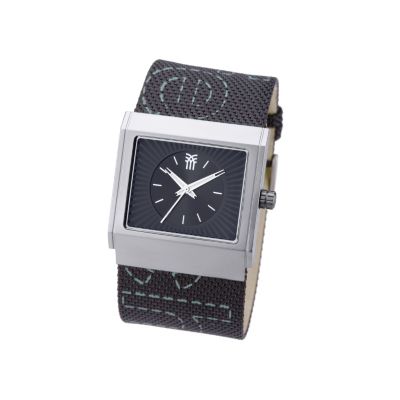 Fenchurch Stance Men's Rectangular Dial Canvas Strap Watch - Product number 8463743