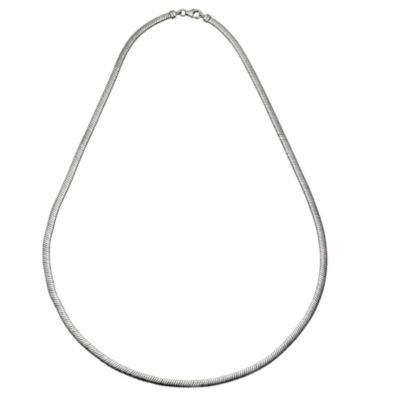9ct White Gold Diamond Cut Fancy Necklace
