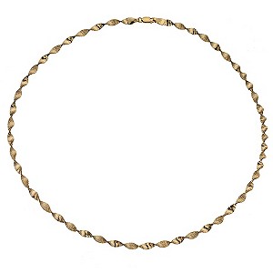 9ct gold herringbone necklace