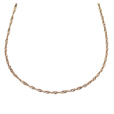 H Samuel 9ct Rose Gold 20` Singapore Chain