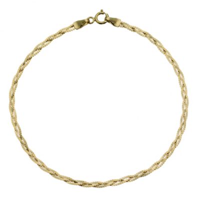 H Samuel 9ct Yellow Small Herringbone Bracelet