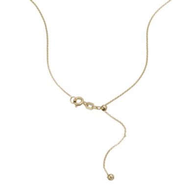 9ct gold adjustable mini belcher chain 20" - Product number 8468753