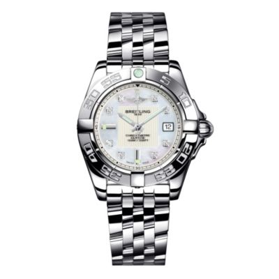Breitling Galactic 32 ladies' stainless steel bracelet watch - Product ...