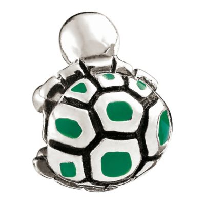 Miss Chamilia - sterling silver and enamel turtle time bead - Product number 8470472