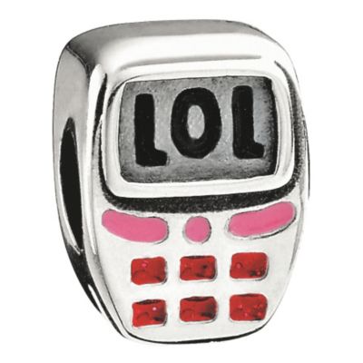 Product detail page: Miss Chamilia - sterling silver and enamel text me beadMiss Chamilia - sterling silver and enamel text me bead