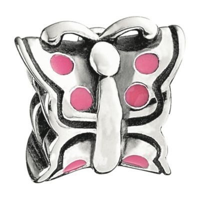 Miss Chamilia - sterling silver and enamel flutterby bead - Product number 8470510