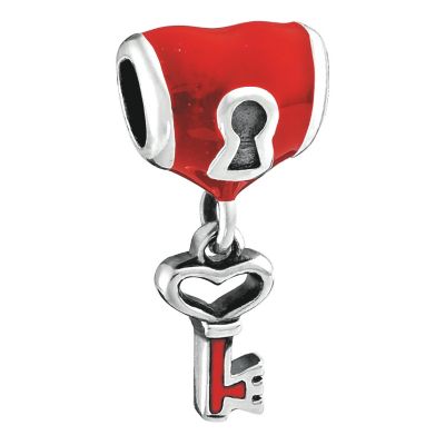 Miss Chamilia - sterling silver & enamel keep my secret kid's bead - Product number 8470561