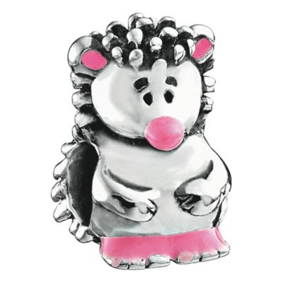 Miss Chamilia - sterling silver and enamel hedgehog kid's bead - Product number 8470650