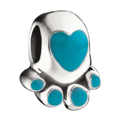Miss Chamilia - sterling silver and enamel paw pal bead - Product number 8470758