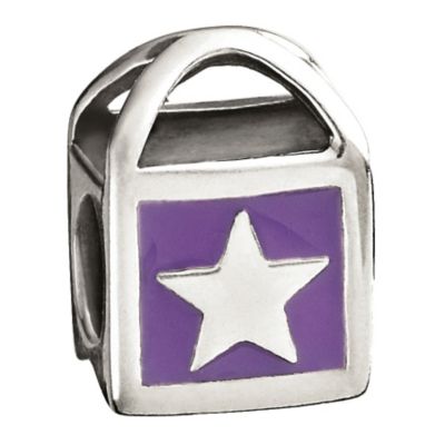 Miss Chamilia - sterling silver and enamel shopping bag kid's bead - Product number 8470774