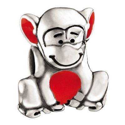 Miss Chamilia - sterling silver and enamel monkey kid's bead - Product number 8470782