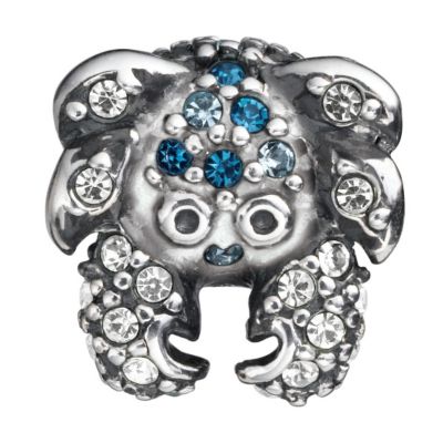 Chamilia - sterling silver Swarovski crystal set crab bead - Product number 8472858