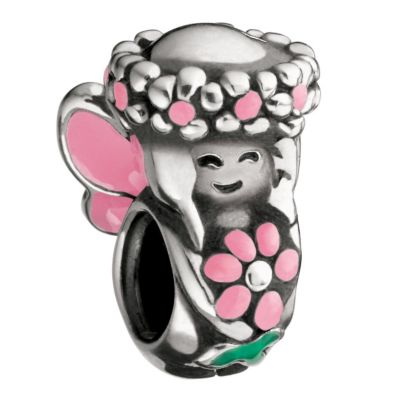 Chamilia - sterling silver and enamel flower fairy bead - Product number 8472866