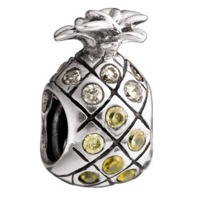 Chamilia - sterling silver and Swarovski crystal set pineapple bead - Product number 8472874