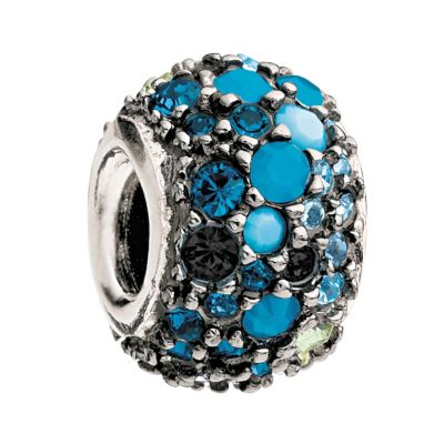 Chamilia - blue and black Swarovski kaleidoscope bead - Product number 8473102
