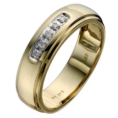 Perfect Fit 9ct Two Colour Gold Wedding Ring