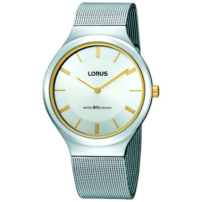 Lorus Mens Silver Dial Bracelet Watch