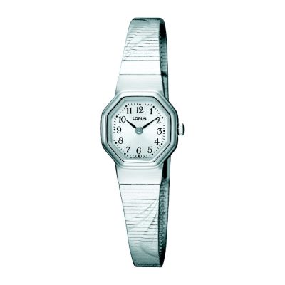 Lorus Ladies Hexagonal Dial Stainless Steel Bracelet Watch