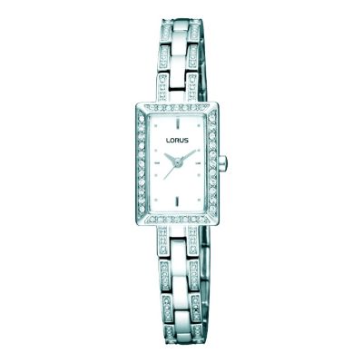 Lorus Ladies Stone Set Stainless Steel Bracelet Watch