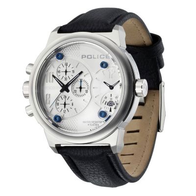 Police Men's Leather Strap Chronograph - Product number 8483264