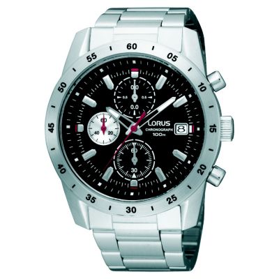 Lorus Men's Stainless Steel Bracelet Chronograph Watch