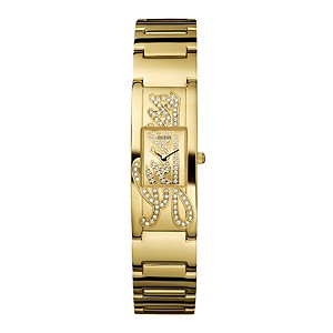 Guess Ladies' Stone Set Gold Plated Bracelet Watch