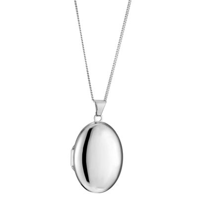 De Montfort sterling silver oval locket - Product number 8492654
