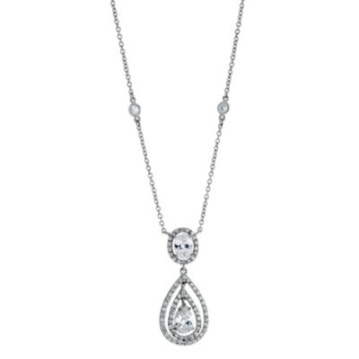 De Montfort sterling silver vintage cubic zirconia pendant - Product number 8492832