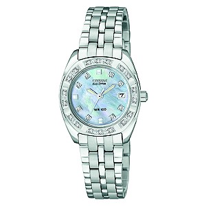 Citizen Eco Drive Ladies' 24 Diamond Bracelet WatchCitizen Eco Drive Ladies' 24 Diamond Bracelet Wat