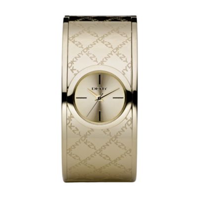 DKNY Ladies' Champagne Dial Gold Plated Bracelet Watch - Product number 8502005