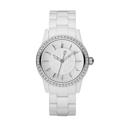 DKNY Ladies' Stone Set White Bracelet Watch - Product number 8502080