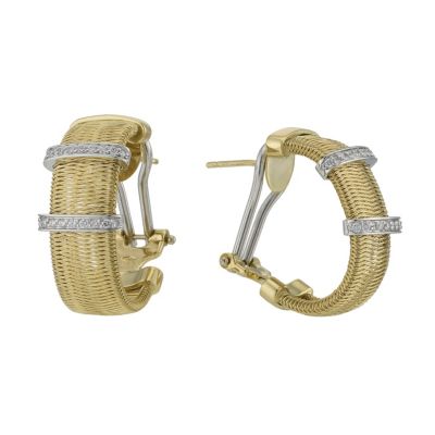 The Fifth Season 18ct gold diamond set Egiziana earrings - Product number 8503168