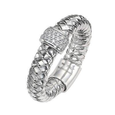 The Fifth Season 18ct white gold diamond set Masai ring