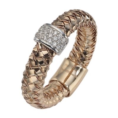 The Fifth Season 18ct rose gold diamond set Masai ring