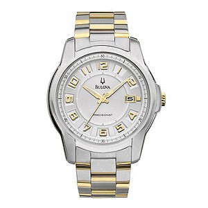 Bulova Men's Round Stainless Steel Bracelet WatchBulova Men's Round Stainless Steel Bracelet Watch