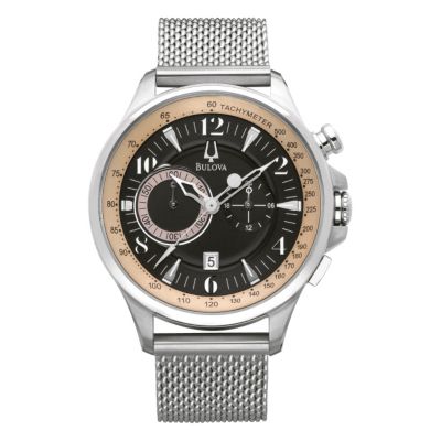 Bulova men's Black Dial Mesh Bracelet Watch - Product number 8510288