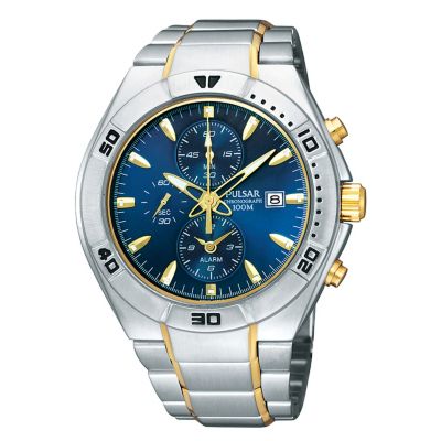 Pulsar Mens Chronograph Stainless Steel Bracelet Watch