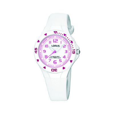 Lorus Child's White Rubber Strap Watch - Product number 8513155