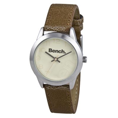 Bench Ladies' Cream Dial Brown Leather Strap Watch - Product number 8515131