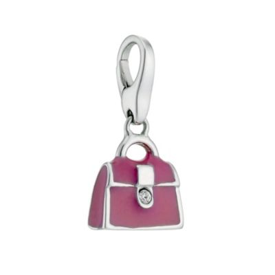 Lucky Charms - sterling silver and pink enamel handbag charm - Product number 8516316
