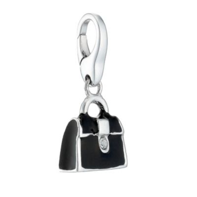 Lucky Charms - sterling silver and black enamel handbag - Product number 8516499