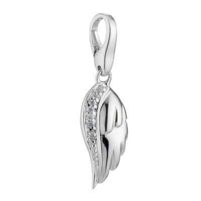 Lucky Charms - sterling silver and cubic zirconia wing charm - Product number 8516502