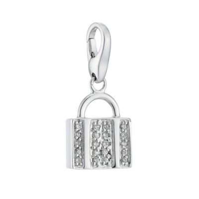 Lucky Charms - sterling silver cubic zirconia suitcase charm - Product number 8516693