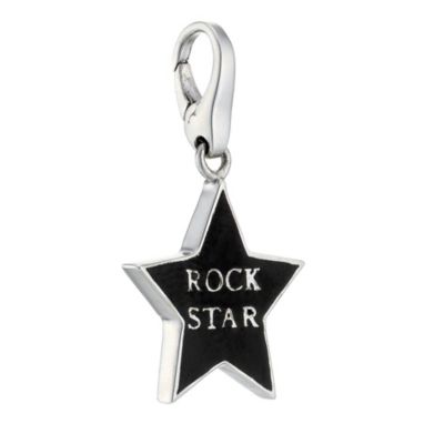Lucky Charms - sterling silver and enamel 'rock star' charm - Product number 8516758